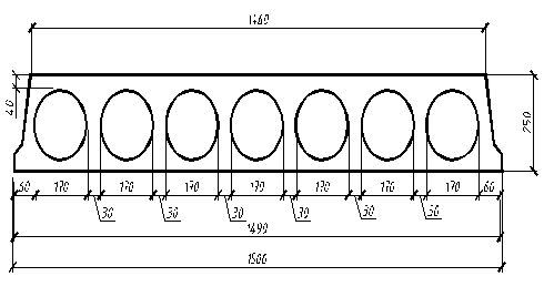 Чертеж плита в разрезе
